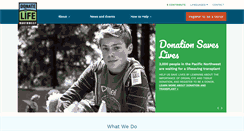 Desktop Screenshot of donatelifenw.org