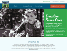 Tablet Screenshot of donatelifenw.org